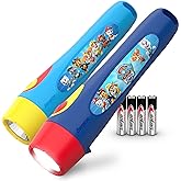 Energizer PAW Patrol Flashlights (2-Pack), LED Flashlights for Kids | Ready for dark play, kids flash light 2-pack, flash lights battery powered, shatterproof lens, 72-hour runtime