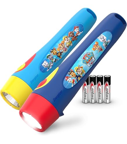 KunHe Toddlers Lot De 4 Mini Lampes à LED Pour Enfants 100 Lumens Avec Batterie 2 En 1 Lanterne Mignonne Animal Flashlight Girls Boys