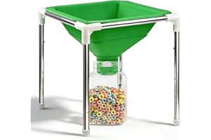 Extra Large Silicone Collapsible Funnel Compatible with Harvest Right, with Adjustable Stand, Silicone Funnel Wide Mouth Desi