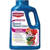 BioAdvanced All-in-One Rose and Flower Care I Granules - 4 lb Bottle | Fertilizer, Insect Control, and Disease Control - Prevents Pests and Diseases - Up to 6 Weeks Protection