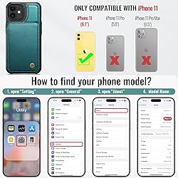 Vinich for iPhone 11 Wallet Case with Card