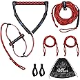 Affordura Wakeboard Rope Water Ski Rope with Floating Handles, Tow Rope for Tubing 4 Sections Tube Tow Rope (75 Feet), Storin
