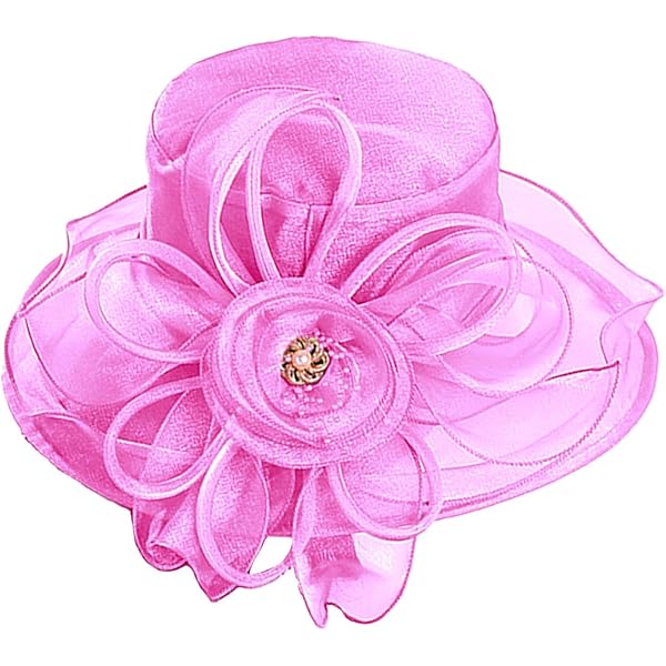 Women Kentucky Organza Derby Hat Bridal Wedding Church Tea  display picture 2