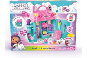 Canal Toys Gabby’s Dollhouse ™ Dough House! Have a cat-Tastic time Sculpting, molding, and Shaping Colorful Dough and Decoration Gabby’s Dough House! Easy Storage and Portability! Ages 4+