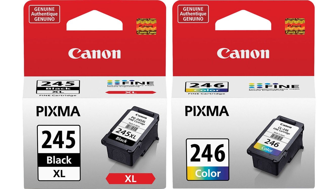 Canon PG245 XL High Capacity Black Ink Cartridge (8278B001) + Canon CL