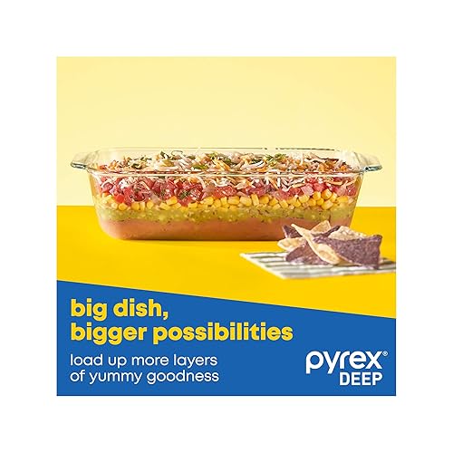 Pyrex Deep 3-Pack Glass Baking Dish Set (9