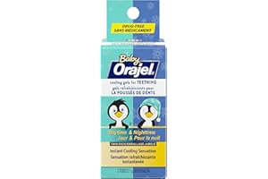 Orajel Baby Daytime and Nighttime Drug-Free Cooling Gels – Gentle, Soothing Relief for Sore Gums, 2 x 5.1g
