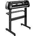 VEVOR Vinyl Cutter Machine, 34in Offline Bluetooth Cutting Plotter Machine, 400in/10m Steel Roller Shaft Adjustable Speed Force, SignMaster Software Tool DIY Craft Kit for Sign Making Windows & Mobile