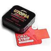 Energy Strips with Vitamin B12 & L Theanine, Natural 50mg Caffeine for Energy Boost, Cranberry Flavor, Oral Strip (30 Count)