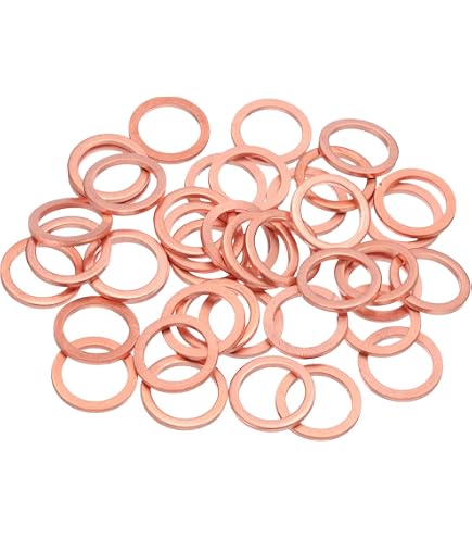 200 Rondelles D'écrasement Cuivre Pour Boulons Banjo - Moto, Vélo, Voiture - Filetage #6