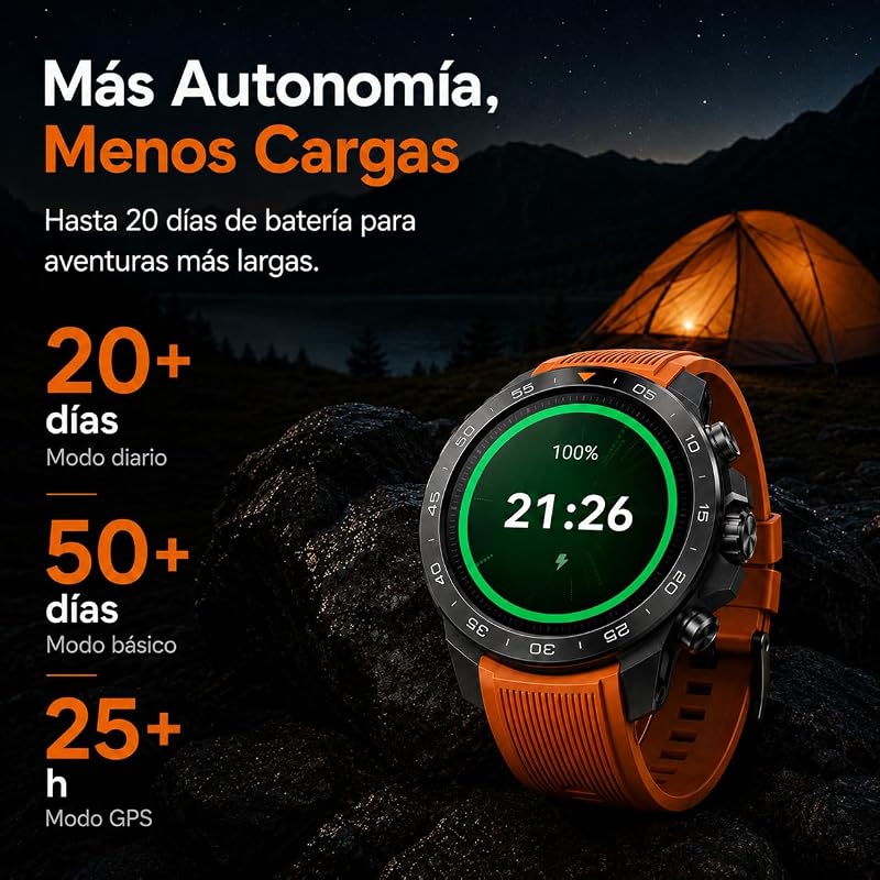 GS Explorer S Relógio Inteligente Masculino, GPS, 10ATM Resistente à Água — foto 5 de 8