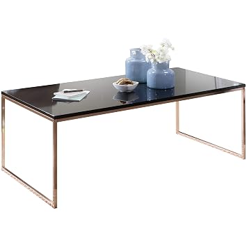 Finebuy Couchtisch Ravi 120x45x60 Cm Metall Holz Sofatisch Schwarz
