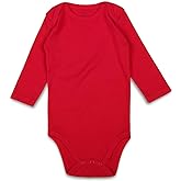 ROMPERINBOX Unisex Baby Onsies Solid Baby Bodysuit Romper Blank for 0-24 Months Boys Girls