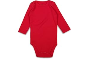 ROMPERINBOX Unisex Baby Onsies Solid Baby Bodysuit Romper Blank for 0-24 Months Boys Girls