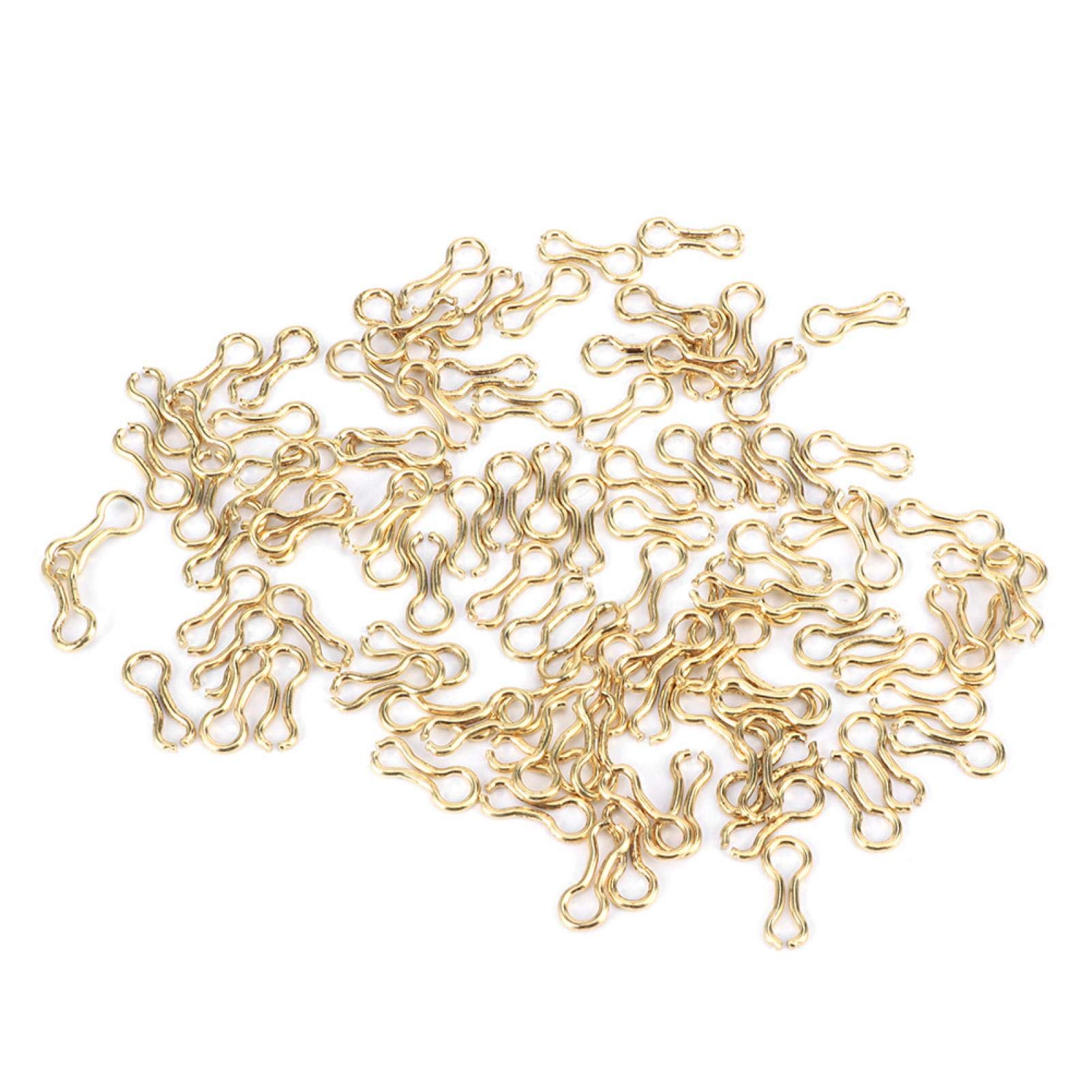 300PCS Carp Fishing Wire Eyes Sinker Fishing Loops Eyes Swivels Steel Alloy Screw Leads Mould Loops Outdoor Tackle Accessory(M),Other fishing tools and accessories