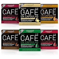 Viaggio Espresso Cápsulas de café compatibles con máquinas Nespresso Selección especial (60 Cápsulas)