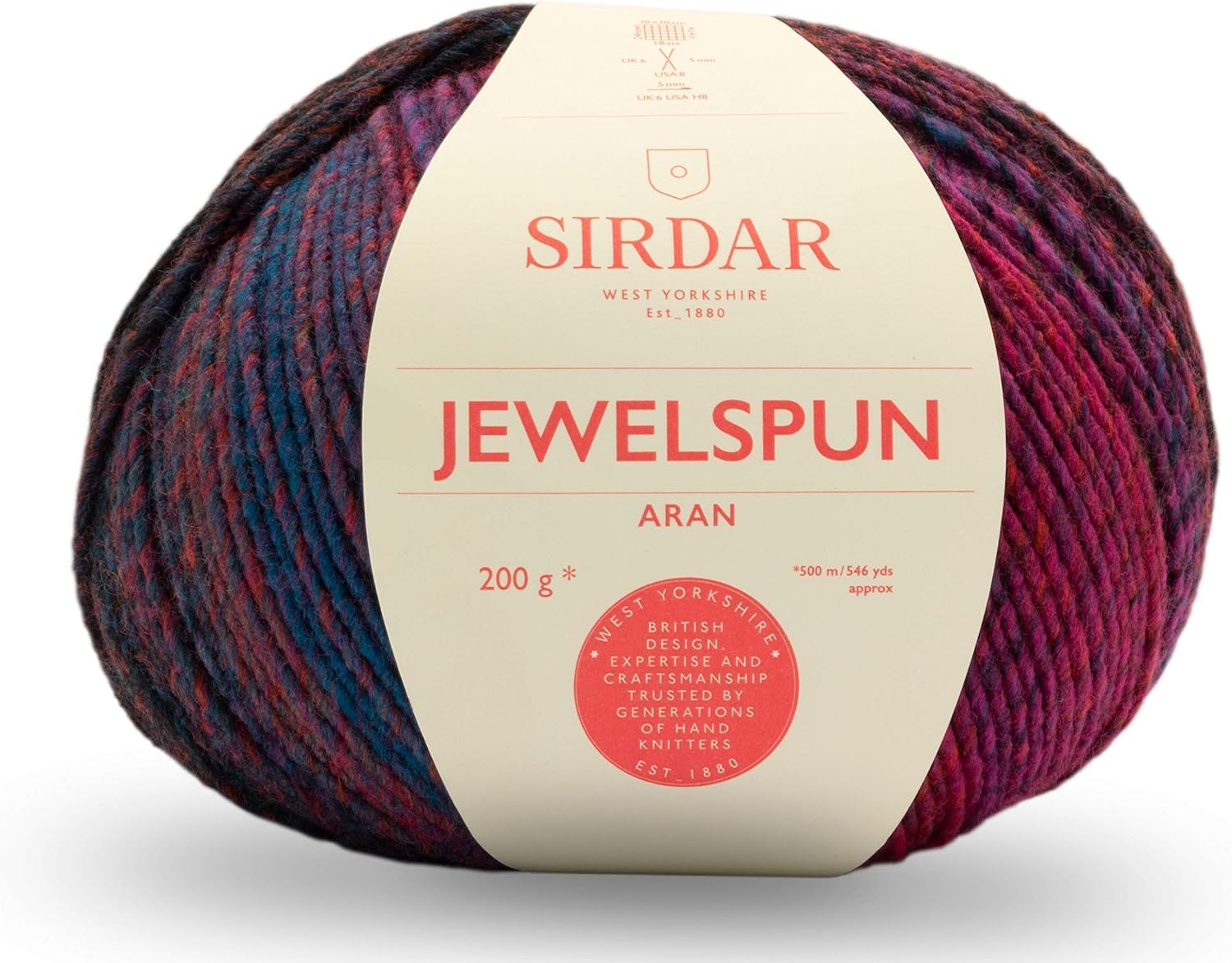 Sirdar Jewelspun Aran, Midnight Fjords (847), 200g
