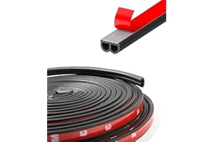 RESWISH ESEWALAS Universal Self Adhesive Rubber Car Edge Protector Strip,Automotive Soundproofing Rubber Seal Strip,Car Weather Striping,Car Door Seal Strip Trim Seal (33 Feet)