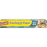 Glad Parchment Paper for Baking | Rolled Parchment Paper for Baking and Food Storage | 50 Square Feet White Parchment Baking