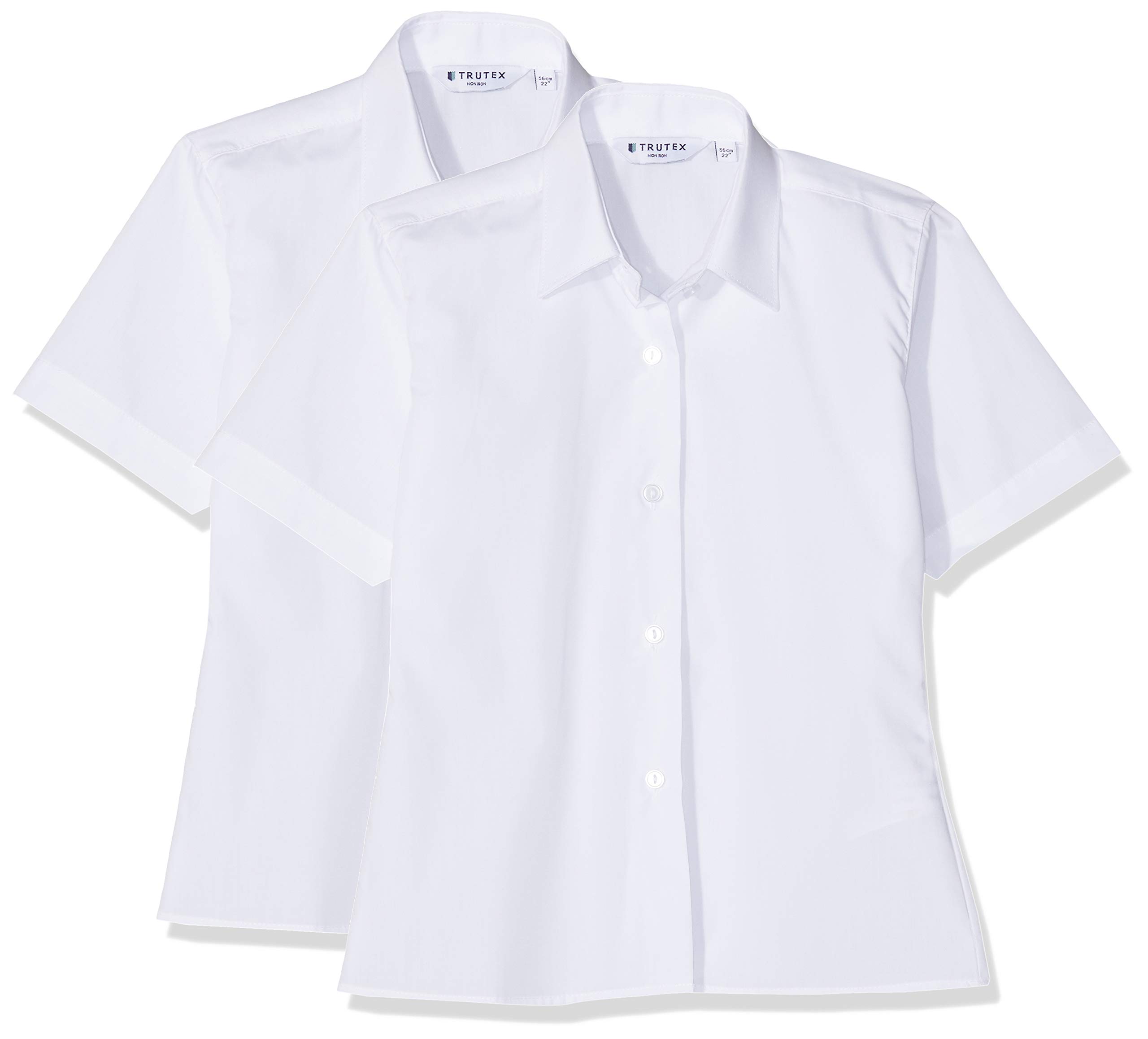 Trutex Girl's NSB-wht School Top, White (White White), 16 Years (Manufacturer Size: 40)