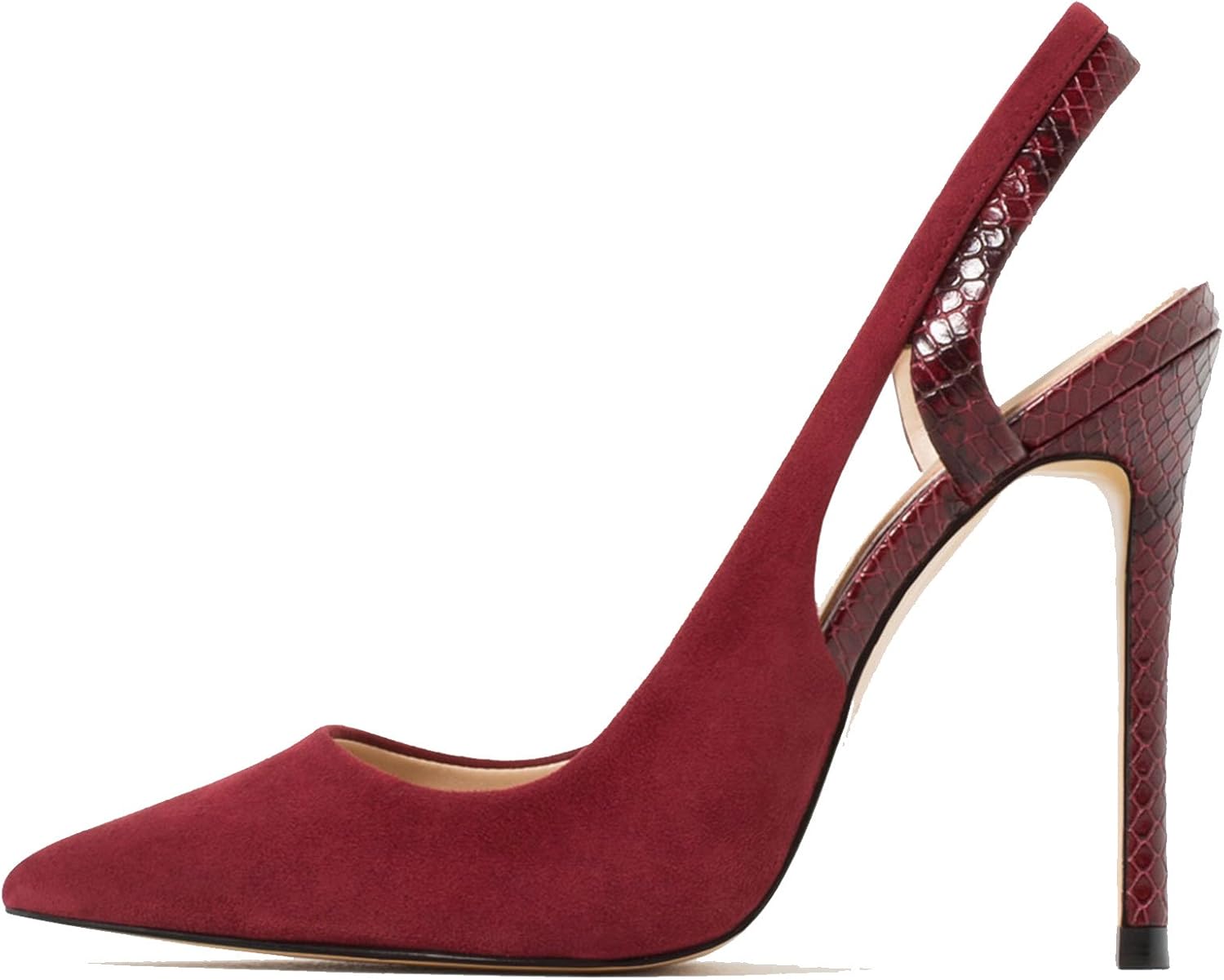zara red slingbacks