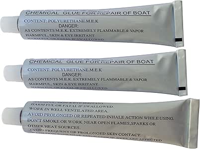 amazon.com : 3 x 30g tubes of inflatable boat repair pvc