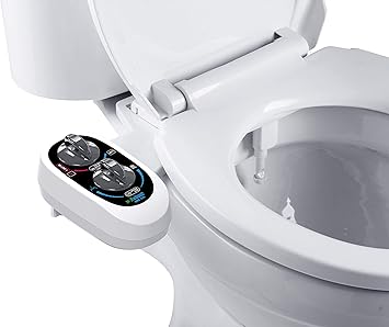 Amazon Com Bidet Accesorio Para Inodoro Agua Dulce Manual Y Caliente No Electrico Con 2 Adaptadores En T Agua Ajustable Para Una Mejor Higiene Kitchen Dining