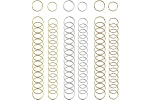 Nydotd 180 Pieces Hair Rings Braid Rings Hair Loop Clips Hair Hoops, 3 Colors, 2 Sizes Women Fashion Hip-Hop DIY Hair Clip Accessories for Hair and Dreadlocks