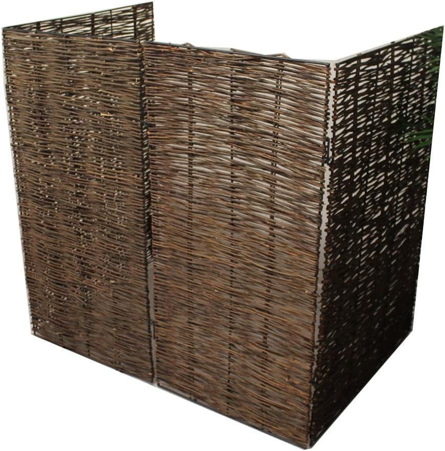 Selections Double Willow Wheelie Bin Screen 2 Bin Hideaway Garden Driveway