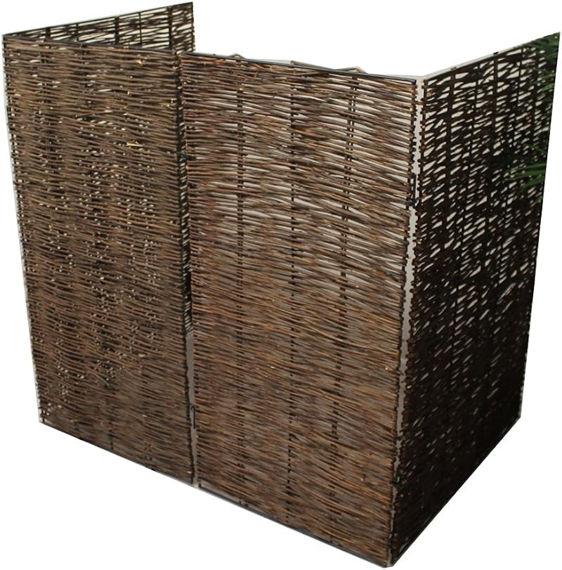 Selections Double Willow Wheelie Bin Screen 2 Bin Hideaway Garden Driveway