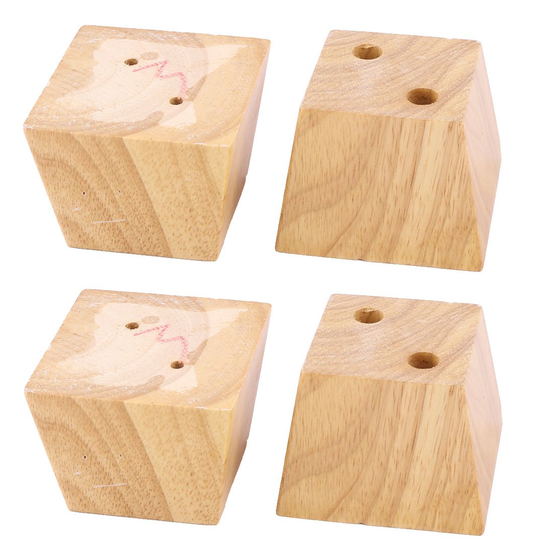 Uxcell 2 4 Tall Wooden Sofa Legs Simple Screw Installation