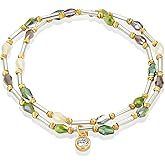 Gold Colorful CZ Gemstone Floral Statement FULLY ADJUSTABLE Dangle Charms Tennis Bracelet for Women by SNGIA, Stackable Handmade Trendy Multicolor Flower Crystal Jewelry Gifts, Beachy Summer Beaded Healing Protection Vacation Fashion Bracelet Accessories, Vintage Link Bohemian Nickle Free Station Bangle.