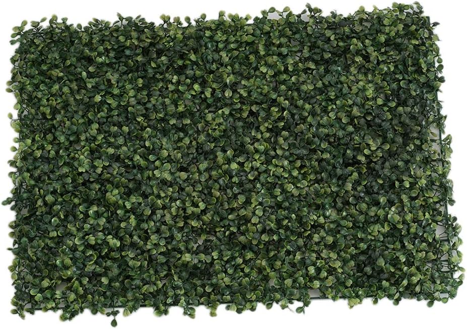 Shiwaki Boxwood Plant Panels 23.62"x15.75" Green Artificial Plants Hedge Fence Privacy Screen Lawn Floor Wall Home Garden Décor