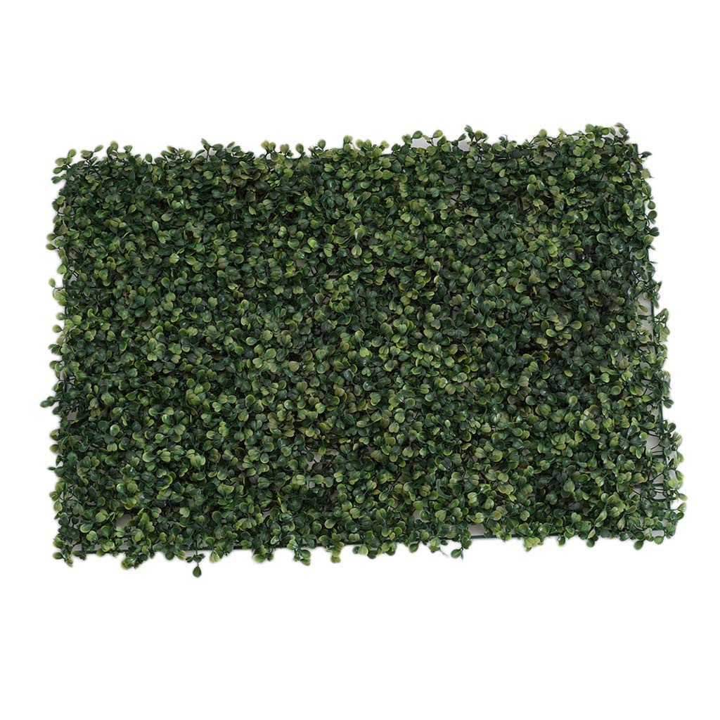 Shiwaki Boxwood Plant Panels 23.62"x15.75" Green Artificial Plants Hedge Fence Privacy Screen Lawn Floor Wall Home Garden Décor