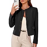 PRETTYGARDEN Women Blazers Business Casual Outfits 2026 Fall Fashion Long Sleeve Professional Office Work Suit Jacket Clothes