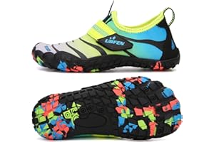 UBFEN Water Shoes for Kids Boys Girls Aqua Socks Barefoot Beach Sports Swim Pool Quick Dry Lightweight Toddler Little Big Kid