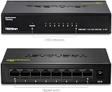 TRENDnet TEG-S82G 8-Port Gigabit GREENnet Network Switch 1000Mbps Metal view 6