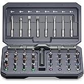 AMIR 42 in 1 Ratchet Screwdriver Set, Magnetic Screwdriver Set with 40 PCS Multi Bit, DIY Repair Tool Kit with Ratchet T Handle, Screw Driver Set Kit for Tools,Bicycle,Electronic Repair