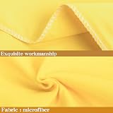 NTBAY 4 Pack 50x75 cm Pillowcases 100% Brushed Microfiber Yellow view 3