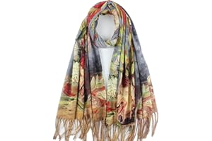 Umjetnost Soft Cashmere Feel Scarf For Women Winter Warm Scarves Large Shawl Wrap Monet Van Gogh Art Print