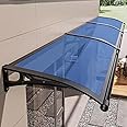 Door Awnings Exterior, Polycarbonate Cover Awnings for Doors Entrance, Awning for Door Window Exterior with Aluminum Bracket for Sun Shutter, UV, Rain and Snow Protection-C-60x120cm/24x48in
