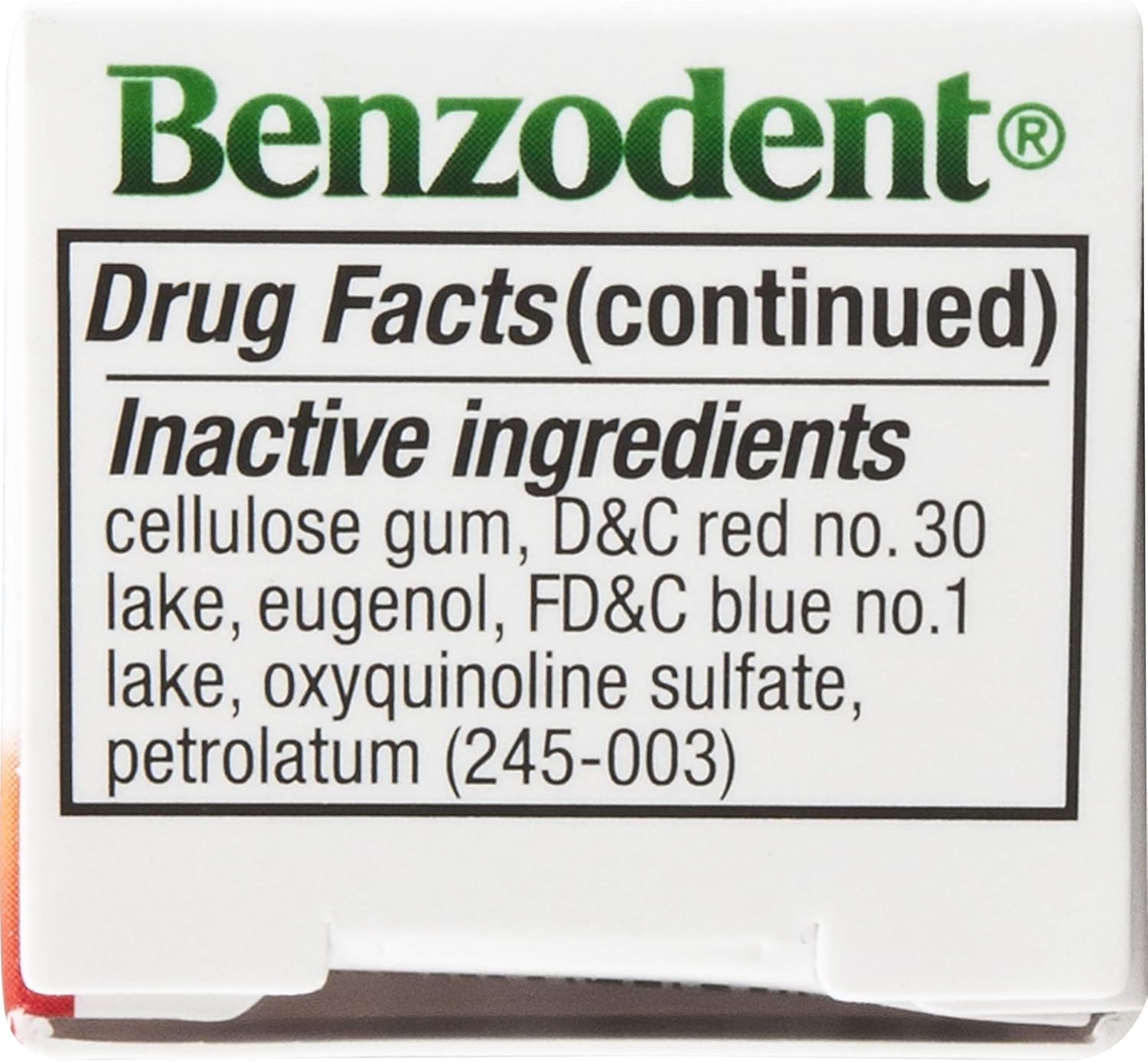 Benzodent Dental Pain Relieving Cream Topical Anesthetic, 1 Ounce Tube: Health & Personal Care