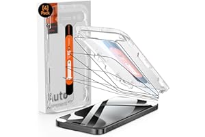 DIMONCOAT 4-Pack TOP 9H+ Glass for iPhone 15 Pro Max Screen Protector 6.7"[13FT Military Grade Shatterproof][Auto Alignment Kit] Screen Protector 15 ProMax Tempered Glass Longest Durable Case-Friendly