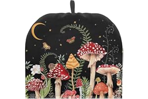 Psesaysky Mushroom Tea Cozy for Teapot Large Teapot Cover Dust Cover Decorative Teapot Cozy Kettle Cover to Keep Clean Insulated Teapot Cover