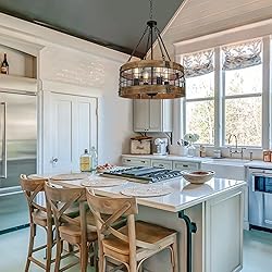 ACNKTZ Farmhouse Rustic Chandelier Light