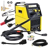 Weldpro 155 Amp MIG Welder, 110V/220V 3 in 1 Welding Machine, Flux Core MIG/Gas MIG/MMA/Stick Welder, Welder Machine with Synergy, IGBT Inverter Portable Welder Equipment for Beginner