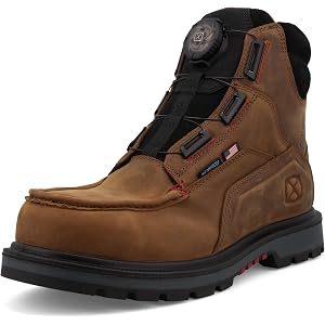 Twisted X mens 6" Nano Composite Toe Waterproof Speed Lacing Usa Built Work Boots