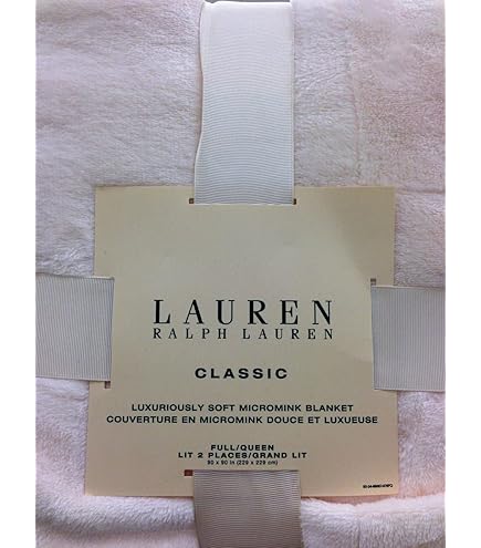 Amazon.com: Lauren Ralph Lauren Plush Micromink Blanket - Navy