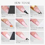 Saviland 100g Light Pink Builder Nail Gel - Hard Gel for Nail Extensions view 7