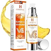 HANYWIL 20% Super Vitamin C Serum for Mature Skin 30-70 Women, Dark Spot Remover with Hyaluronic Acid & Active Lock Tech, Hydrating Total Package Serum for Wrinkles & Firming, Even Skin Tone, 1.7fl oz